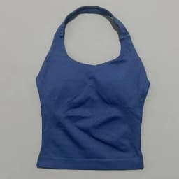 Sports Gym Halter Top Woman Seamless Yoga Tank Removable Chest Pad Push-up Sports Vest Fitness Workout Running Tops