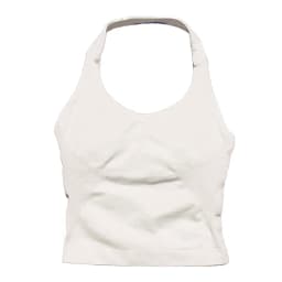 Sports Gym Halter Top Woman Seamless Yoga Tank Removable Chest Pad Push-up Sports Vest Fitness Workout Running Tops