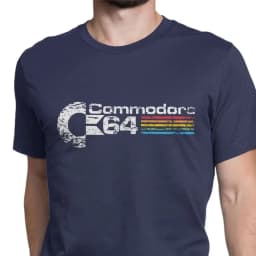 Retro Commodore 64 Tops T Shirt New Pure Cotton Tees Camisas C64 Amiga Computer Geek Nerd 3D Tshirts O Neck Tops & Tees