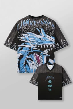 YA Trendy Brand oversized t-shirt Street leisure quick drying Breathable Large Mesh shirt animation graphic tee Short Sleeve to