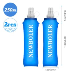 250/500/750ML Water Bottle TPU Folding Soft Flask Sport Water Bottle Water Bag Collapsible Water Bottle Running Camping Hiking