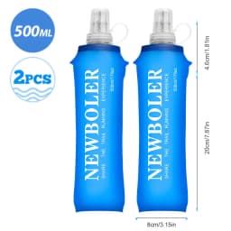 250/500/750ML Water Bottle TPU Folding Soft Flask Sport Water Bottle Water Bag Collapsible Water Bottle Running Camping Hiking