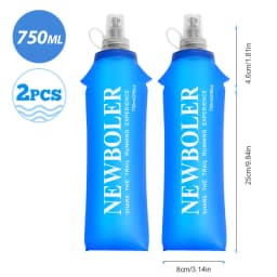 250/500/750ML Water Bottle TPU Folding Soft Flask Sport Water Bottle Water Bag Collapsible Water Bottle Running Camping Hiking