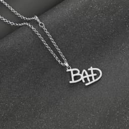 Artist Singer Michael BAD Necklace Rock Roll Everlasting Jackson Classic MJ Pendant Hot Charm Punk Cosplay Accessories Fans Gift