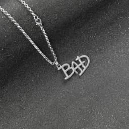 Artist Singer Michael BAD Necklace Rock Roll Everlasting Jackson Classic MJ Pendant Hot Charm Punk Cosplay Accessories Fans Gift
