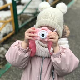 Super Cute Children Camera 1080P HD Toddler Digital Video Camera 2.0-inch Kids Camera with Silicone Cases Toys for Christmas
