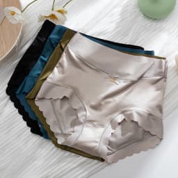 Silk Panties Nice Briefs Soft Underwear Women's Mid rise Elegance Girls Sexy Lingerie