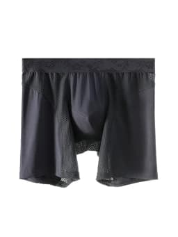 Extra Long Sports Underwear Men's Boxer Briefs Anti-Wear Leg Running Large Size Breathable Training Boxer Briefs