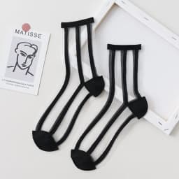 Summer Lace Mesh Transparent Women Socks Ultra-thin Breathable Women Girls Short Socks Harajuku Vintage Streetwear Crew Socks