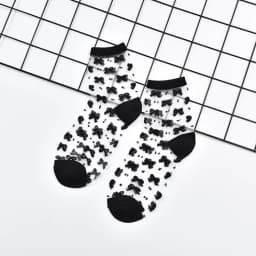 Summer Lace Mesh Transparent Women Socks Ultra-thin Breathable Women Girls Short Socks Harajuku Vintage Streetwear Crew Socks
