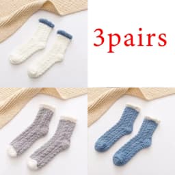 3 Pairs Womens Cats Paw Stripe 3D Socks Thick Girls Cartoon Animal Fingers Sock Hosiery Toe Zebra/Tiger/Cat Foot Sox