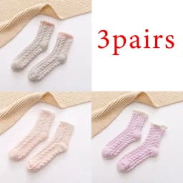 3 Pairs Womens Cats Paw Stripe 3D Socks Thick Girls Cartoon Animal Fingers Sock Hosiery Toe Zebra/Tiger/Cat Foot Sox