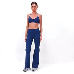 High Waist Wide Leg Pants Leggings Women Tights Fitness Bell-bottoms Yoga Elastic Leggings Push Up Gym Workout Flared Pants