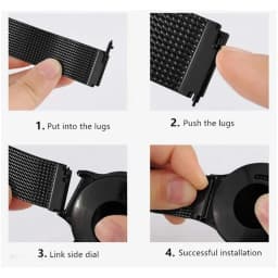 20mm 22mm Milanese Strap For Garmin Forerunner 165 55 645 265 965 255/Active 5/Vivomove Trend/Venu 3/2 Metal Bracelet Wristband
