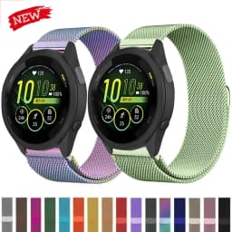 20mm 22mm Milanese Strap For Garmin Forerunner 165 55 645 265 965 255/Active 5/Vivomove Trend/Venu 3/2 Metal Bracelet Wristband
