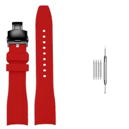 20mm 22mm Curved End Rubber Watchband For Casio Swordfish Duro MDV106-1A MDV-106/107-1A Bracele Waterproof Silicone Sport Strap