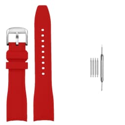 20mm 22mm Curved End Rubber Watchband For Casio Swordfish Duro MDV106-1A MDV-106/107-1A Bracele Waterproof Silicone Sport Strap