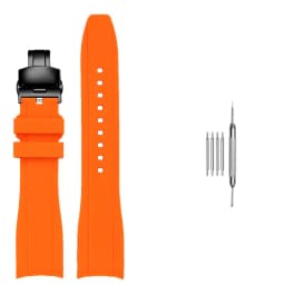 20mm 22mm Curved End Rubber Watchband For Casio Swordfish Duro MDV106-1A MDV-106/107-1A Bracele Waterproof Silicone Sport Strap