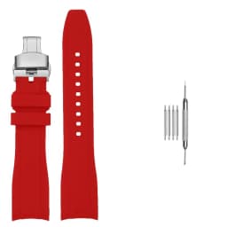 20mm 22mm Curved End Rubber Watchband For Casio Swordfish Duro MDV106-1A MDV-106/107-1A Bracele Waterproof Silicone Sport Strap