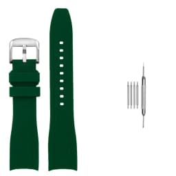 20mm 22mm Curved End Rubber Watchband For Casio Swordfish Duro MDV106-1A MDV-106/107-1A Bracele Waterproof Silicone Sport Strap