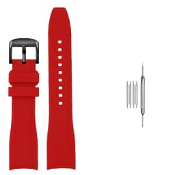 20mm 22mm Curved End Rubber Watchband For Casio Swordfish Duro MDV106-1A MDV-106/107-1A Bracele Waterproof Silicone Sport Strap