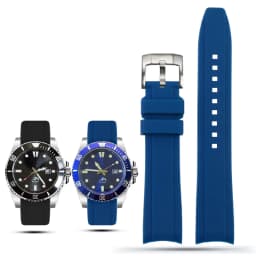 20mm 22mm Curved End Rubber Watchband For Casio Swordfish Duro MDV106-1A MDV-106/107-1A Bracele Waterproof Silicone Sport Strap
