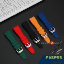 20mm 22mm Curved End Rubber Watchband For Casio Swordfish Duro MDV106-1A MDV-106/107-1A Bracele Waterproof Silicone Sport Strap