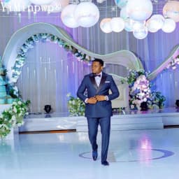 Navy Blue Men Suits 2 Pieces with Peaked Lapel Double Breasted Groom Wedding Suit for Man Office Blazer Jacket+Pants Customized