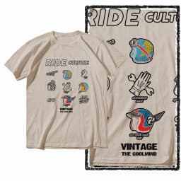 G72 Beige Cotton Men's o-neck motorcycle Graphic T-shirt |  Streetwear Big Size Cool men's Tee Tshirt