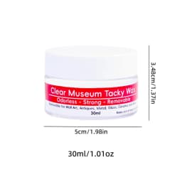 Tacky Wax Museum Adhesive Sticky Putty, Removable and Waterproof Adhesive for Festival Decoration and Glass Anchoring