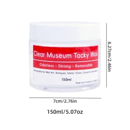 Tacky Wax Museum Adhesive Sticky Putty, Removable and Waterproof Adhesive for Festival Decoration and Glass Anchoring