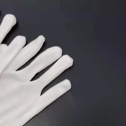 6/12Pairs White Cotton Gloves for Women Men Full Finger Anti Slip Hand Protection Gloves Waiters Drivers Jewelry Workers Glove