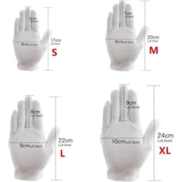 6/12Pairs White Cotton Gloves for Women Men Full Finger Anti Slip Hand Protection Gloves Waiters Drivers Jewelry Workers Glove