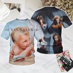 Classic Rock Band VAN HALEN 3D Print T-shirt Men Women Fashion Short Sleeve Tshirt Kids Hip Hop Tops Tees Men Clothing New 2025