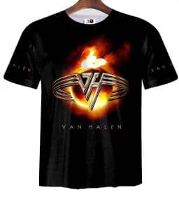 Classic Rock Band VAN HALEN 3D Print T-shirt Men Women Fashion Short Sleeve Tshirt Kids Hip Hop Tops Tees Men Clothing New 2025