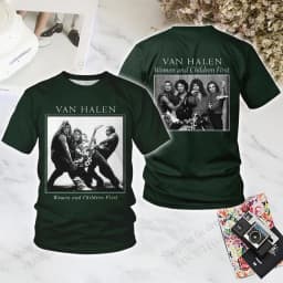 Classic Rock Band VAN HALEN 3D Print T-shirt Men Women Fashion Short Sleeve Tshirt Kids Hip Hop Tops Tees Men Clothing New 2025