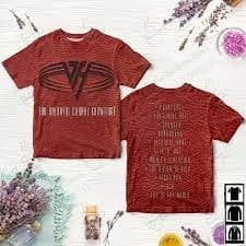 Classic Rock Band VAN HALEN 3D Print T-shirt Men Women Fashion Short Sleeve Tshirt Kids Hip Hop Tops Tees Men Clothing New 2025