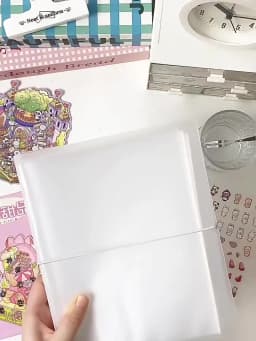 Large Capacity Organizer Memo Card Bills Ticket Stickers Bag Holder Stationery School Office Supplies