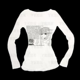 Graphic Harajuku Print Letter Anime Long Sleeve Women's T-shirts 90s Clothes Vintage Women Female Trashy Y2k 2000s Tops Gothic