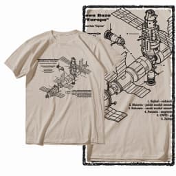 G44 Beige Cotton Men's Cool Space Graphic T-shirt |  Streetwear Big Size O-neck men's Tee Tshirt