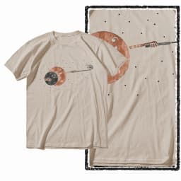 G44 Beige Cotton Men's Cool Space Graphic T-shirt |  Streetwear Big Size O-neck men's Tee Tshirt