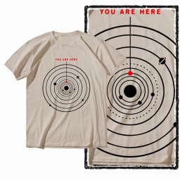 G44 Beige Cotton Men's Cool Space Graphic T-shirt |  Streetwear Big Size O-neck men's Tee Tshirt