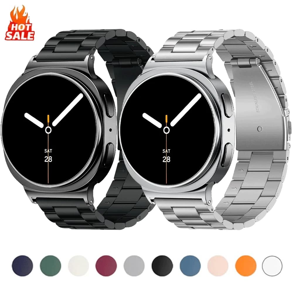 Metal Band for Samsung Galaxy Watch 9 8 40mm 44mm 8 Classic 46mm Stainless Steel Strap for Galaxy Watch Ultra 2026 47mm Bracelet
