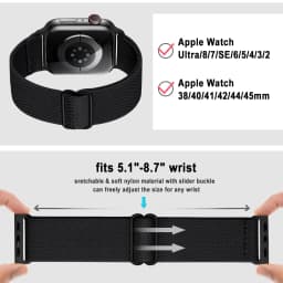 Scrunchie Strap for Apple watch 10 11 band 40mm 44mm 45mm 41mm 46mm 49mm Elastic correa bracelet iWatch series 9 8 7 se Ultra2 3