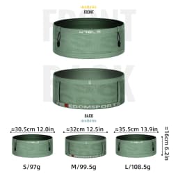 Running Waist Bag Breathable Waist Pack Invisible Lightweight Quick Dry Running Belt Fitness Gym Marathon Bib Number Fanny Pack