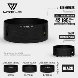Running Waist Bag Breathable Waist Pack Invisible Lightweight Quick Dry Running Belt Fitness Gym Marathon Bib Number Fanny Pack