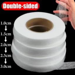 60M Interlining Adhesive Tape Double-sided Non-woven Clothes Ironing Hem Tapes DIY Sewing Interlining for Shorten Repair Pants