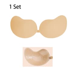 1pcs Women Invisible Push Up Bra Backless Strapless Bra Seamless Front Closure Bralette Underwear Silicone Self-Adhesive Bra Pad