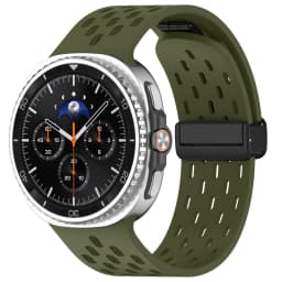 Magnetic Band For Samsung Galaxy Watch 8 9 44mm 40mm Strap Silicone Sport Breathable Correa Bracelet Galaxy Watch 8 Classic 46mm