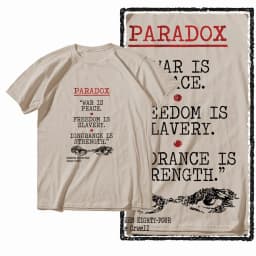 G01 Beige Cotton Big Size 1984 Graphic Men T-shirt | Streetwear Cool Vintage O-neck Men's Tee Tshirt